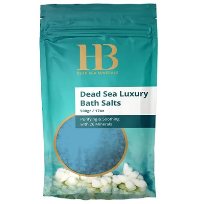 Přírodní koupelová sůl z Mrtvého moře a bio levandulových olejů 500 g Health & Beauty