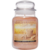 Cheerful Candle velká vonná svíčka ve skleněné nádobě 2 knoty 24 oz 680 g - Amber Waves of Grain