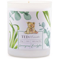 Ароматическая свеча соевая в стакане лемонграсс эвкалипт - Lemongrass Eucalyptus Ted Friends