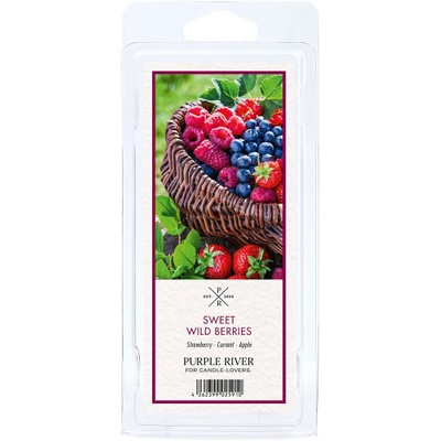 Sweet Wild Berries Purple River Geparfumeerde sojawas voor open haard zoete bessen 50 g