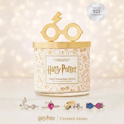 Charmed Aroma świeca z biżuterią Harry Potter Magical Moments Pierścionek srebro 925