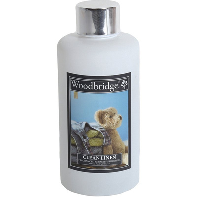 Navulling geurstokjes katoen Woodbridge 200 ml - Clean Linen