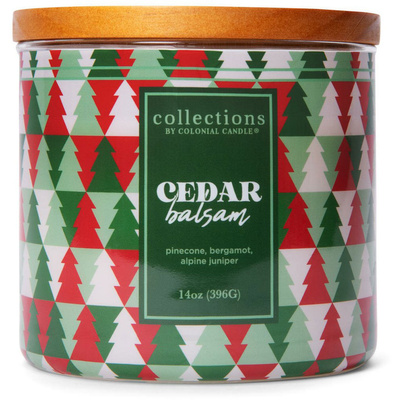 Kerst geurkaars Cedar Balsam Colonial Candle