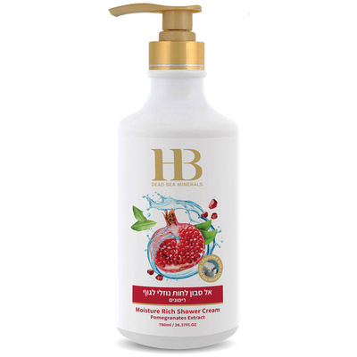 Hydratačné krémové telové mydlo s granátovým jablkom a minerálmi z Mŕtveho mora 780 ml Health & Beauty