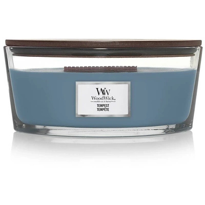 Woodwick Core Heartwick Ellipse large scented candle with wooden wick lavender cedar 16 oz 453.6 g - Tempest