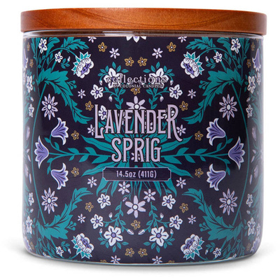 Colonial Candle Deco Collection Duftkerze aus Sojabohnen im Glas 3 Dochte 14.5 oz 411 g - Lavender Sprig