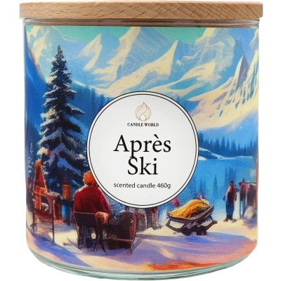 Candle World bougie parfumée au soja 3 mèches Après Ski 460 g