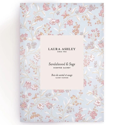 Laura Ashley bustina di profumo per guardaroba premium Sandalo e Salvia 110 ml