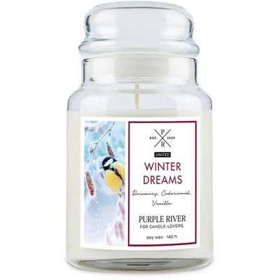 Sojová vonná svíčka Winter Dreams Purple River 623 g