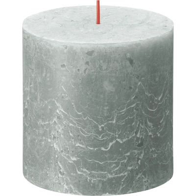 Bolsius solid trunk candle rustic pillar Rustic Shine 100/100 mm 10 cm - Jade Green Jade Green