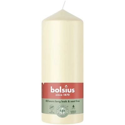 Bolsius solid pillar trunk candle unscented 150/58 mm Essentials - Soft Pearl Soft Pearl