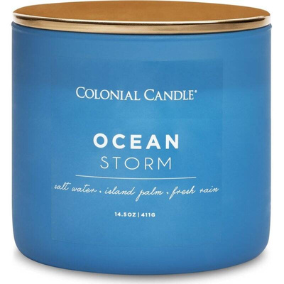 Colonial Candle Pop Of Color geurkaars van sojabonen in glas 3 lonten 14,5 oz 411 g - Ocean Storm