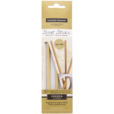 Bâtonnets parfumés 3 pcs Scent Sticks Gingembre Agrumes Ginger Citrus Candle-lite