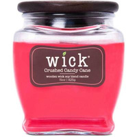 Colonial Candle Wick scented soy candle wooden wick 15 oz 425 g - Crushed Candy Cane