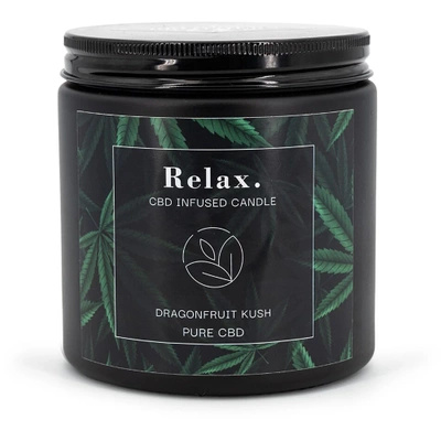 Soja geurkaars in glas CBD Relax Dragonfruit Kush Candle Brothers 350 g