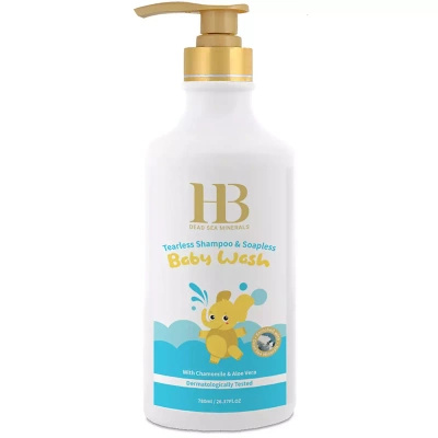 Šampón a umývací prostriedok pre deti a dojčatá bez mydla na báze harmančeka a aloe 780 ml Health & Beauty