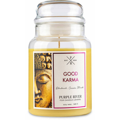 Sojová vonná svíčka Good Karma Purple River 623 g