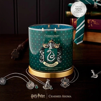 Vela con joyas Harry Potter Slytherin collar Charmed Aroma