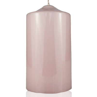 Luxurious classic candle Meloria 150/80 mm - Powder pink
