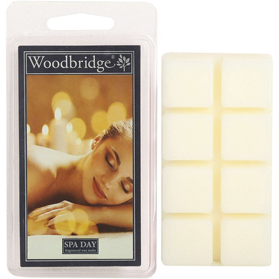 Relaksujący wosk zapachowy do kominka Spa Day Woodbridge Candle 68 g