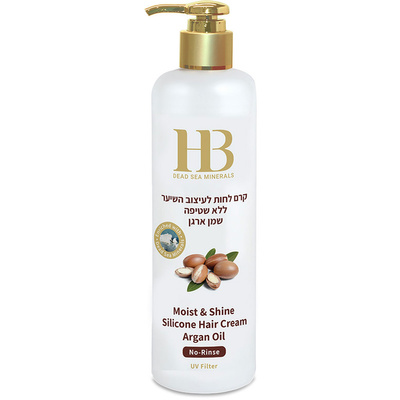 Crema idratante per capelli con olio di argan e minerali del Mar Morto 400 ml Health & Beauty