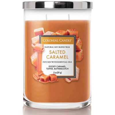 Vonná svíčka sojová s esenciálními oleji Salted Caramel Colonial Candle