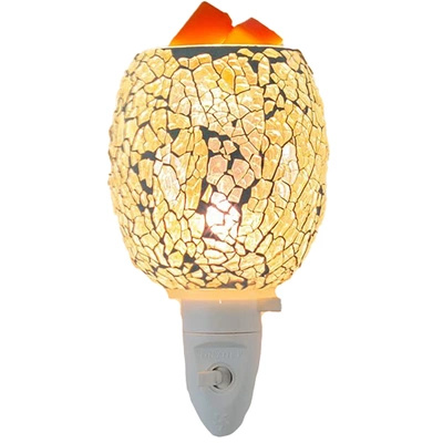 Brûleur de cire parfumée mosaïque électrique lampe de nuit éclairage supplémentaire Flow Candle Brothers