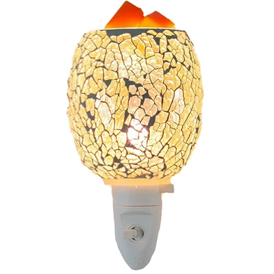 Bruciatore a cera profumata mosaico elettrico lampada notturna illuminazione aggiuntiva Flow Candle Brothers