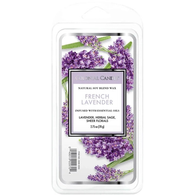 Colonial Candle Classic wosk zapachowy sojowy 2.75 oz 77 g - French Lavender