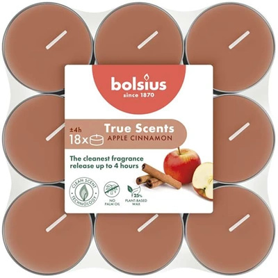 Bolsius True Scents scented tealight warmers 18 pcs - Apple & Cinnamon Apple & Cinnamon