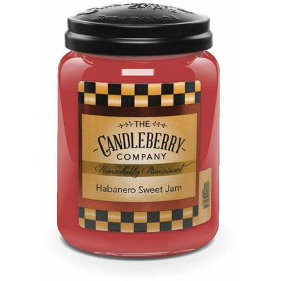 Grande bougie parfumée Candleberry dans un verre 570 g - Habanero Sweet Jam™