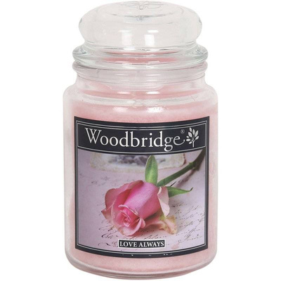 Scented candle in glass large rose Woodbridge - Love Always
