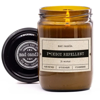 Mad Candle vela perfumada de soja tarro F*ckboy Repellent 360 g