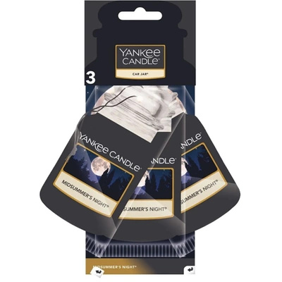 Yankee Candle Coffret de 3 parfums de voiture Car Jar - Midsummer's Night