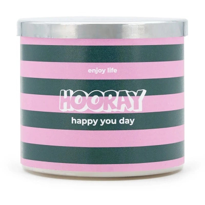 Mad Candle vela perfumada cristal Hooray Happy You Day 400 g mandarina y menta