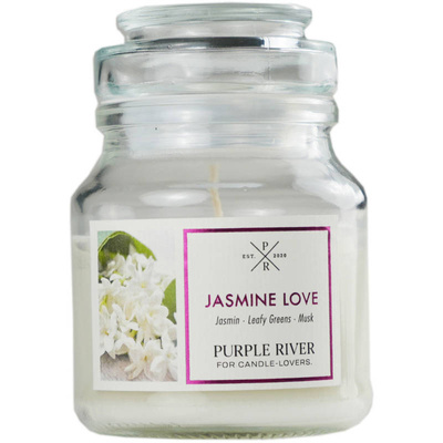 Soy scented candle Jasmine Love Purple River 113 g