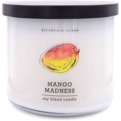 Grande bougie parfumée au soja Colonial Candle Luxe 3 mèches 14,5 oz 411 g - Mango Madness