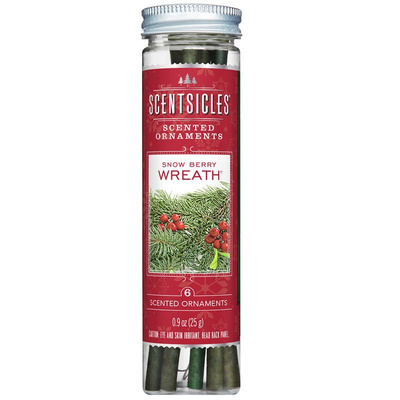 Scentsicles Bastoncini profumati per albero di Natale 6 pz - Snow Berry Wreath