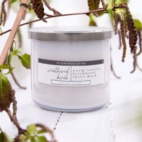 Grande bougie parfumée au soja Colonial Candle Luxe 3 mèches 14,5 oz 411 g - Weathered Birch