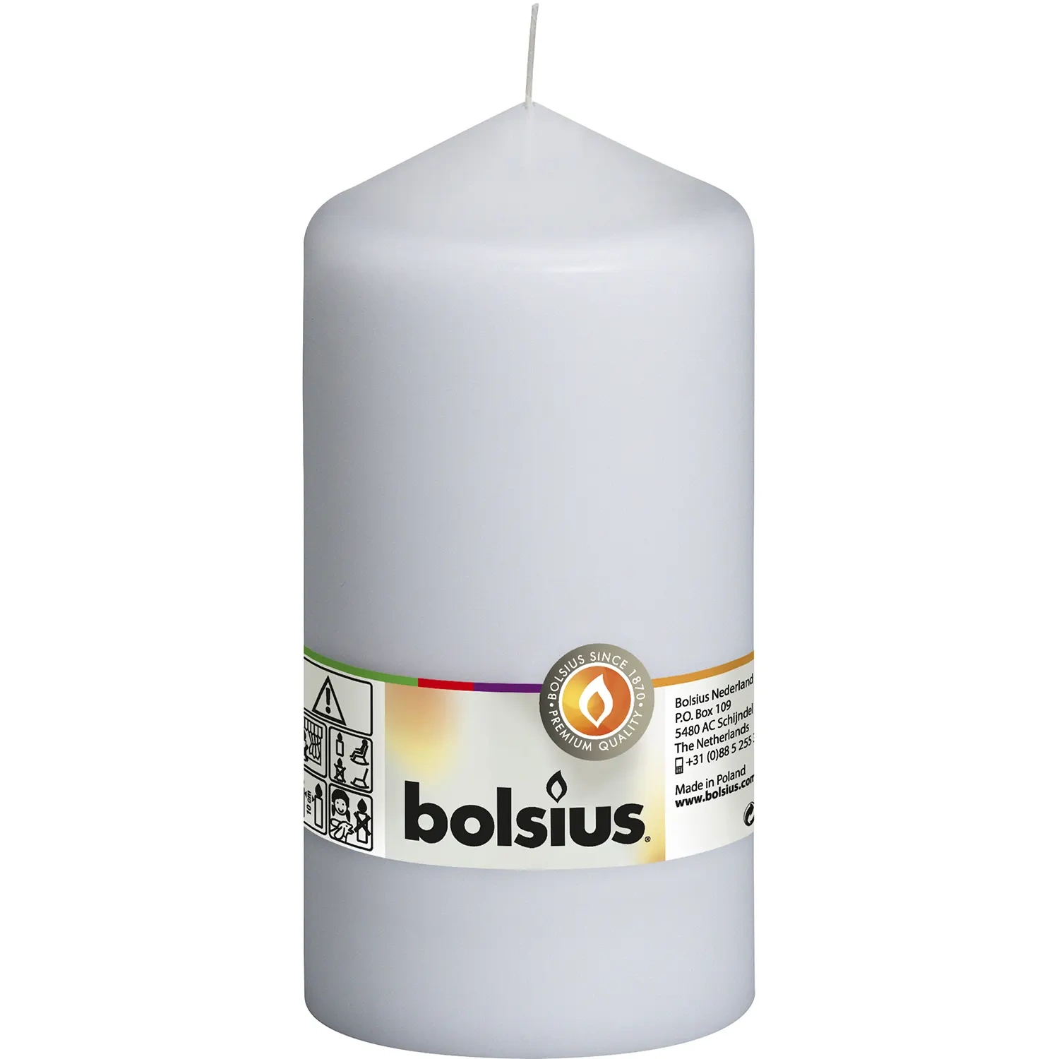 Bougie Blanche Rustique Cylindrique – 11 Cm Hauteur, 7 Cm Diamètre – Décoration Vintage, Ambiance Chaleureuse