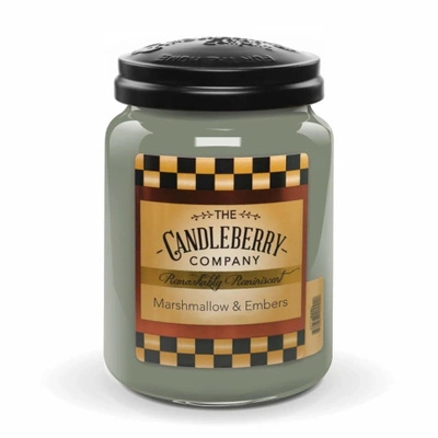 Grande bougie parfumée Candleberry dans un verre 570 g - Marshmallow Embers™