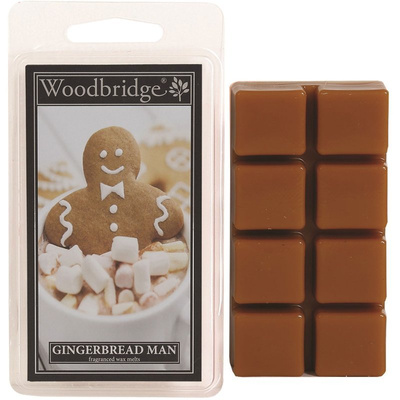 Cera profumata al pan di zenzero natalizio Gingerbread Man Woodbridge Candle 68 g