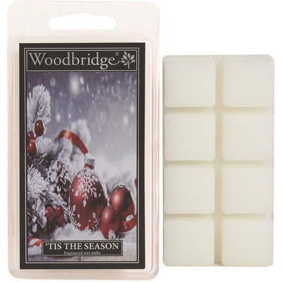 Cera profumata alla mela di Natale e cannella Tis The Season Woodbridge Candle 68 g