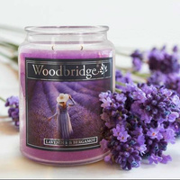Bougie parfumée lavande en verre grand Woodbridge - Lavender Bergamot