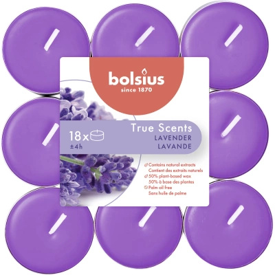 Bolsius True Scents theelichtjes 18 st - Lavendel Lavendel