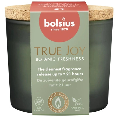 Bolsius medium scented candle in glass 66/83 mm True Joy - Botanic Freshness