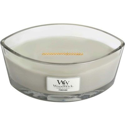 Woodwick Core Heartwick Ellipse Large Scented Candle with Wooden Wick 16 oz 453.6 g - Fireside