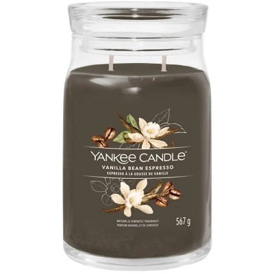 Yankee Candle Signature duża malinowa świeca zapachowa w szklanym słoju 567 g - Red Raspberry