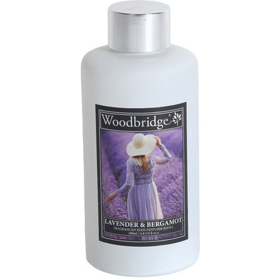 Uzupełnienie do patyczków zapachowych wkład refill płyn Lavender Bergamot Woodbridge 200 ml