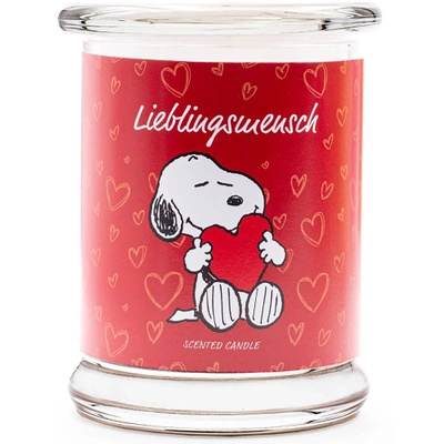 Candela profumata Peanuts Snoopy Lieblingsmensch di San Valentino